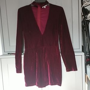 Velvet Wine romper